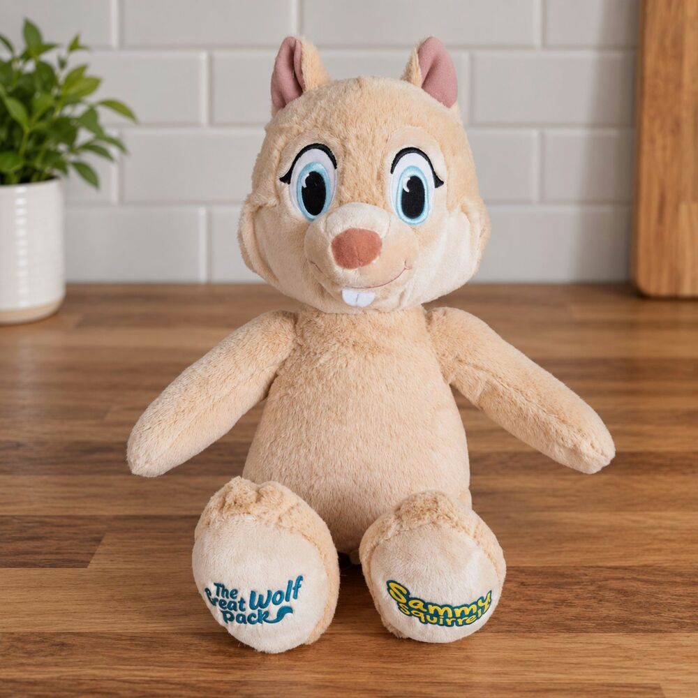 Build-A-Bear Great Wolf Pack Sammy Squirrel 16" Plush Great Wolf Lodge BABW
